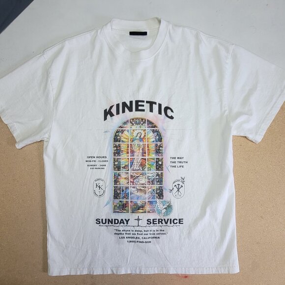 Kinetic Kings Sunday Service Graphic T-Shirt (Size M) - Picture 1 of 1